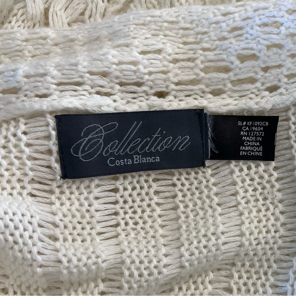 Costa Blanca | Natural Crocheted Open Cardigan - Women OS - Picture 8 of 8